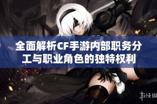 全面解析CF手游内部职务分工与职业角色的独特权利