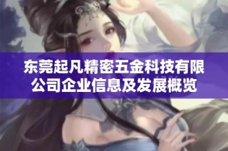 东莞起凡精密五金科技有限公司企业信息及发展概览