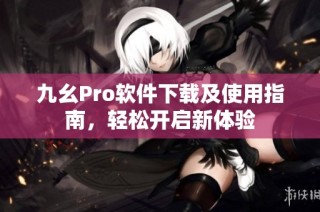 九幺Pro软件下载及使用指南，轻松开启新体验
