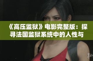 《高压监狱》电影完整版：探寻法国监狱系统中的人性与斗争的故事