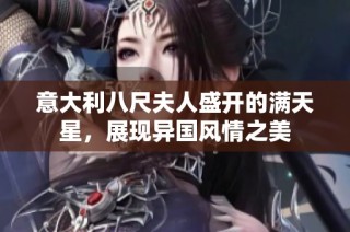 意大利八尺夫人盛开的满天星，展现异国风情之美