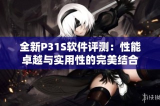 全新P31S软件评测：性能卓越与实用性的完美结合