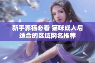 新手养猫必看 猫咪成人后适合的区域网名推荐