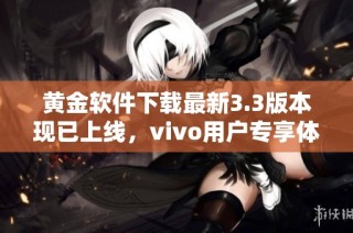 黄金软件下载最新3.3版本现已上线，vivo用户专享体验!