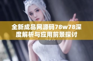 全新成品网源码78w78深度解析与应用前景探讨