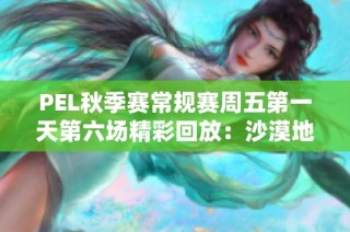 PEL秋季赛常规赛周五第一天第六场精彩回放：沙漠地图对决分析