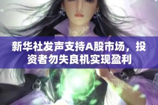 新华社发声支持A股市场，投资者勿失良机实现盈利
