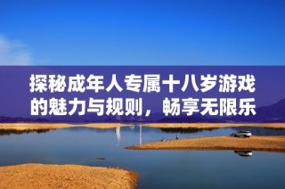 探秘成年人专属十八岁游戏的魅力与规则，畅享无限乐趣与激情