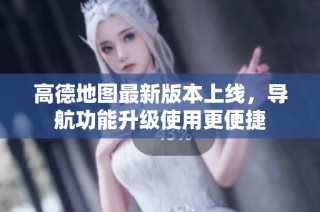 高德地图最新版本上线，导航功能升级使用更便捷