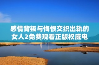 感情背叛与悔恨交织出轨的女人2免费观看正版权威电视剧