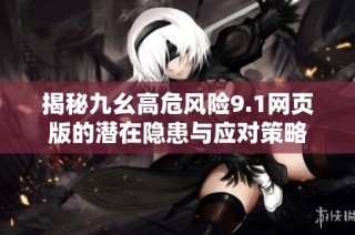 揭秘九幺高危风险9.1网页版的潜在隐患与应对策略