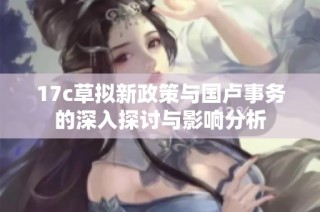 17c草拟新政策与国卢事务的深入探讨与影响分析