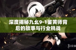 深度揭秘九幺9·1鉴黄师背后的故事与行业挑战