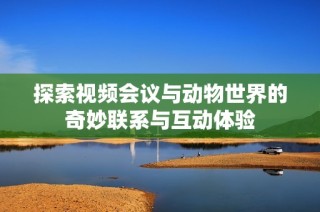 探索视频会议与动物世界的奇妙联系与互动体验