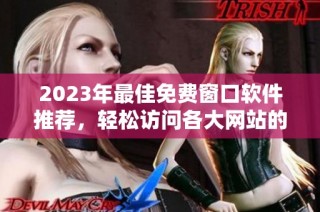 2023年最佳免费窗口软件推荐，轻松访问各大网站的方法