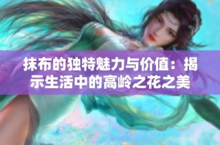 抹布的独特魅力与价值：揭示生活中的高岭之花之美