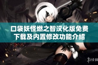 口袋妖怪燃之智汉化版免费下载及内置修改功能介绍