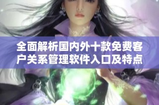 全面解析国内外十款免费客户关系管理软件入口及特点