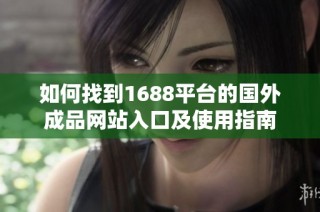 如何找到1688平台的国外成品网站入口及使用指南