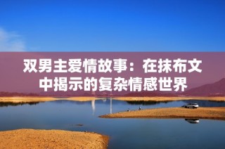 双男主爱情故事：在抹布文中揭示的复杂情感世界