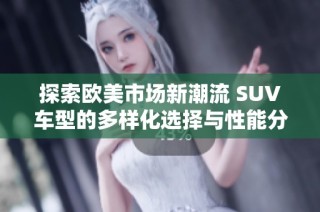 探索欧美市场新潮流 SUV车型的多样化选择与性能分析