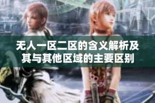 无人一区二区的含义解析及其与其他区域的主要区别
