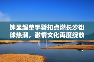 钟显超单手劈扣点燃长沙街球热潮，激情文化再度绽放