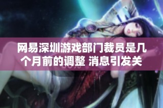 网易深圳游戏部门裁员是几个月前的调整 消息引发关注