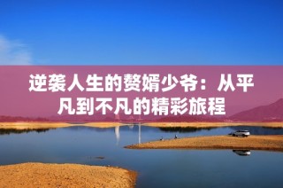 逆袭人生的赘婿少爷：从平凡到不凡的精彩旅程