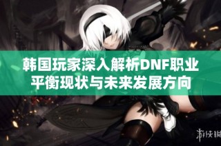 韩国玩家深入解析DNF职业平衡现状与未来发展方向