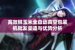 高效鲜玉米全自动真空包装机批发渠道与优势分析