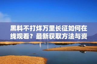 黑料不打烊万里长征如何在线观看？最新获取方法与资源解析