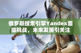 俄罗斯搜索引擎Yandex面临挑战，未来发展引关注
