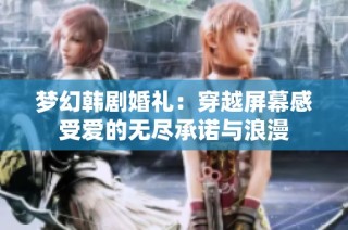 梦幻韩剧婚礼：穿越屏幕感受爱的无尽承诺与浪漫