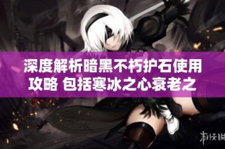深度解析暗黑不朽护石使用攻略 包括寒冰之心衰老之石与祝福石的搭配技巧