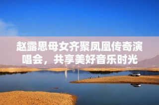赵露思母女齐聚凤凰传奇演唱会，共享美好音乐时光