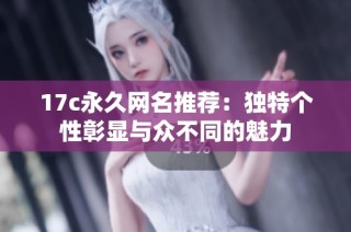 17c永久网名推荐：独特个性彰显与众不同的魅力
