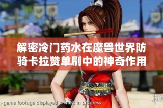 解密冷门药水在魔兽世界防骑卡拉赞单刷中的神奇作用与技巧