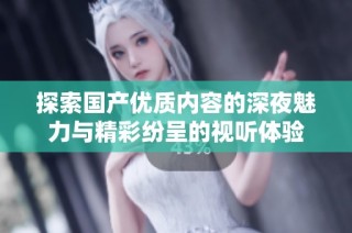 探索国产优质内容的深夜魅力与精彩纷呈的视听体验