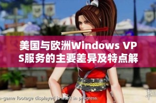 美国与欧洲Windows VPS服务的主要差异及特点解析