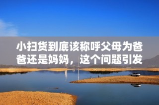 小扫货到底该称呼父母为爸爸还是妈妈，这个问题引发了热议
