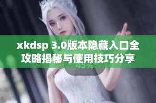 xkdsp 3.0版本隐藏入口全攻略揭秘与使用技巧分享