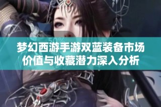 梦幻西游手游双蓝装备市场价值与收藏潜力深入分析