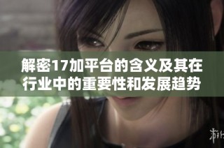 解密17加平台的含义及其在行业中的重要性和发展趋势