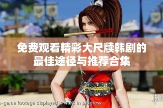 免费观看精彩大尺牍韩剧的最佳途径与推荐合集