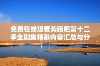 免费在线观看奔跑吧第十二季全剧集精彩内容汇总与分析