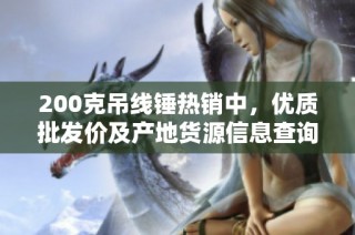 200克吊线锤热销中，优质批发价及产地货源信息查询