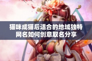 猫咪成猫后适合的地域独特网名如何创意取名分享