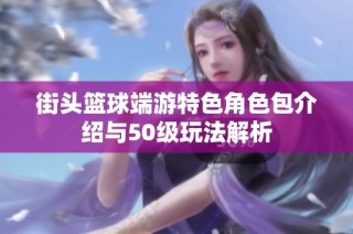 街头篮球端游特色角色包介绍与50级玩法解析