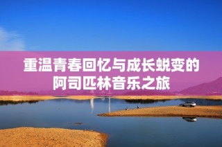 重温青春回忆与成长蜕变的阿司匹林音乐之旅
